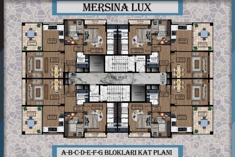 آپارتمان در  Erdemli ، ترکیه 2 خوابه ، 147 متر مربع.  شماره 192882 - 21