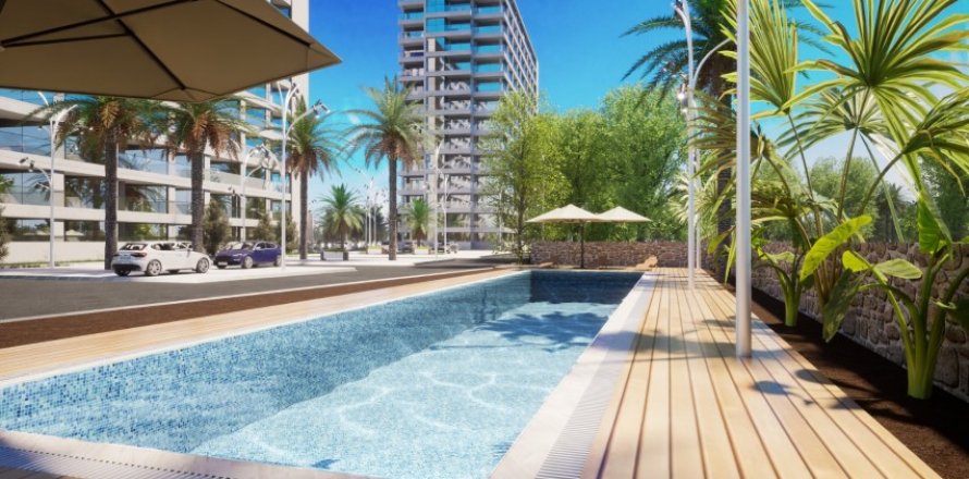 1+1 Leilighet  i Gaziveren, Guzelyurt,  Nr. 194217