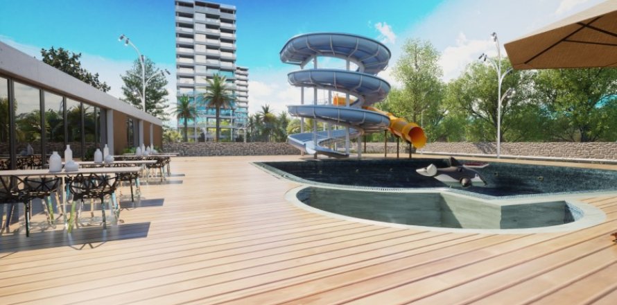 1+0 Leilighet  i Gaziveren, Guzelyurt,  Nr. 194218