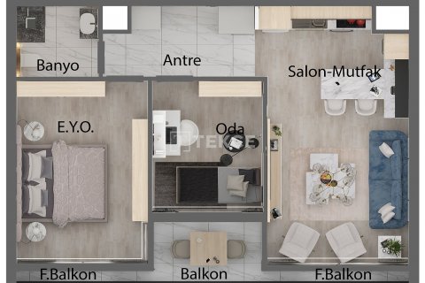Продажа квартиры в Анкаре, Турция 2+1, 115м2, №192463 – фото 27