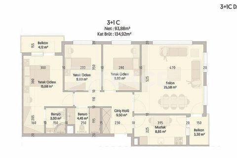 Продажа квартиры  в Стамбуле, Турция 1+1, 60м2, №210196 – фото 14