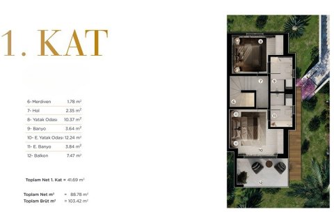 Villa for sale  in Bodrum, Mugla, Turkey, 2 bedrooms, 103m2, No. 190633 – photo 25