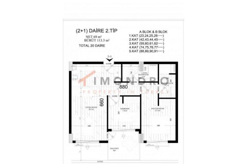 Daire  3+1  Aksu, Antalya, Türkiye №192094 - 14