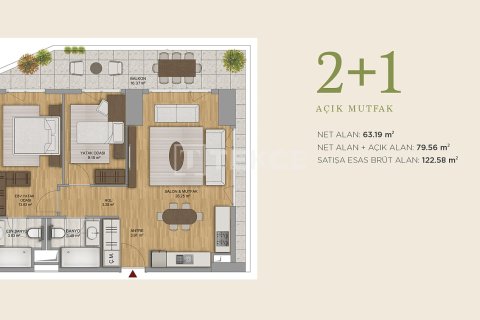 Продажа квартиры  в Анкаре, Турция 1+1, 67м2, №192105 – фото 15