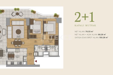 Продажа квартиры  в Анкаре, Турция 1+1, 67м2, №192105 – фото 14