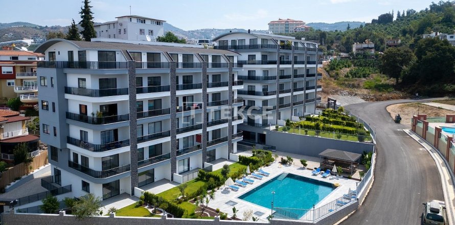1+1 Lejlighed  i Alanya, Antalya, Tyrkiet Nr. 44016