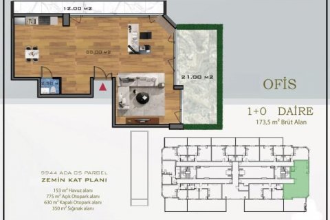 آپارتمان در Konyaalti،  Antalya ، ترکیه 60 متر مربع.  شماره 207135 - 30