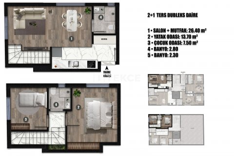 Продажа пентхауса  в Анталье, Турция 4+1, 163м2, №211382 – фото 26