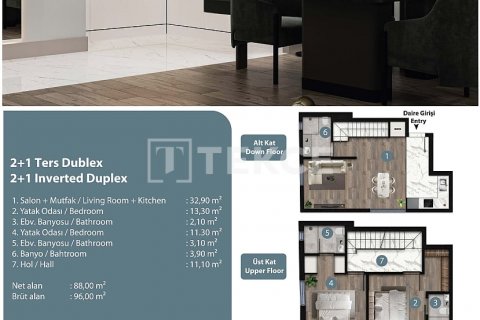 Продажа пентхауса  в Анталье, Турция 4+1, 163м2, №211382 – фото 24