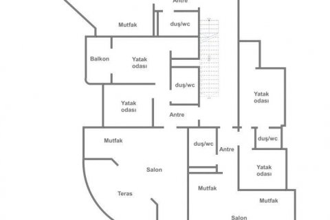 آپارتمان در  Mahmutlar ، ترکیه 125 متر مربع.  شماره 209461 - 27