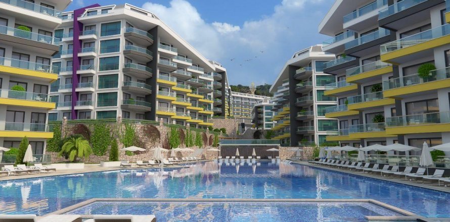 Квартира  2-х ком. в Аланье, Анталья, Турция №209766