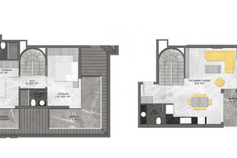 Dubleks daire   Alanya, Antalya, Türkiye №210101 - 28