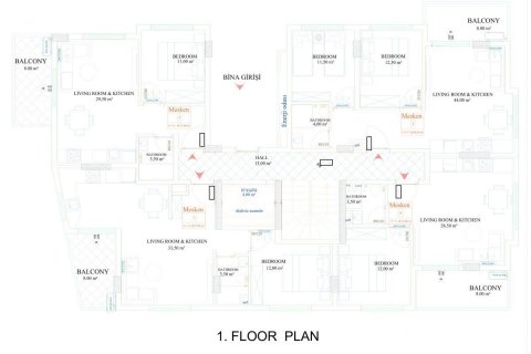 Wohnung  in Mahmutlar, Antalya, Türkei Nr. 209642 - 17