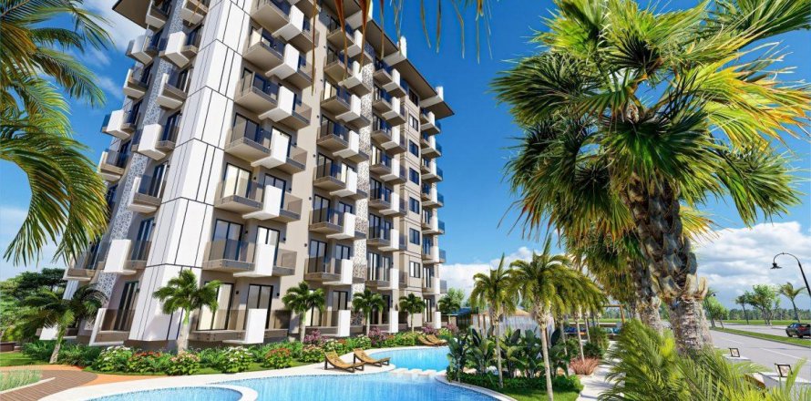 Квартира  2-х ком. в Аланье, Анталья, Турция №208380