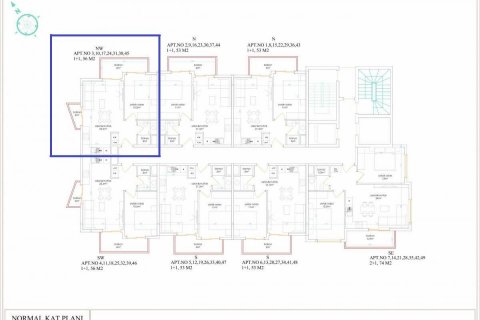 Продажа квартиры  в Аланье, Анталье, Турция 2 комн., 56м2, №208380 – фото 26