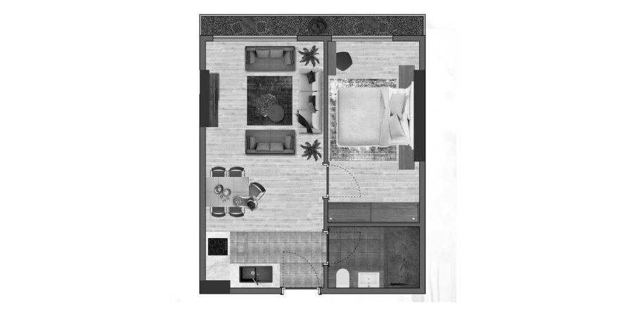 1+1 Wohnung in Istova Green, Kâğıthane, Istanbul, Türkei Nr. 190320