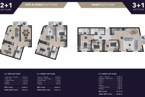 Продажа квартиры  в Измире, Турция 3+1, 92м2, №189307 – фото 21