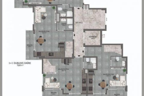 Leilighet  i Kestel, Antalya, Tyrkia Nr. 209582 - 12