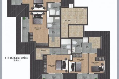 Leilighet  i Kestel, Antalya, Tyrkia Nr. 209582 - 14