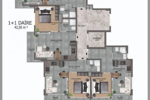 Leilighet  i Kestel, Antalya, Tyrkia Nr. 209582 - 13