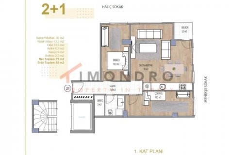 Daire  2+1  Beyoğlu, İstanbul, Türkiye №192601 - 6
