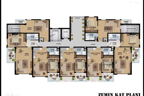 Daire   Oba, Antalya, Türkiye №209634 - 14