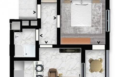 Lägenhet  i Tosmur, Alanya, Antalya, Turkiet Nr. 209635 - 17