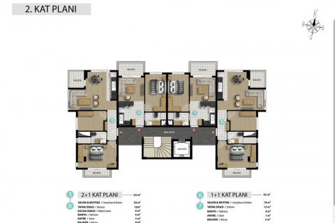 Продажа квартиры в Алтынташа, Анталье, Турция 2 комн., 51м2, №207283 – фото 18