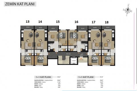 Продажа квартиры в Алтынташа, Анталье, Турция 2 комн., 51м2, №207283 – фото 17