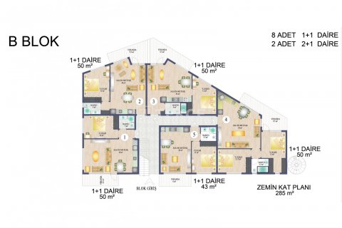 Penthouse for sale  in Girne, Northern Cyprus, 1 bedroom, 90m2, No. 206619 – photo 28
