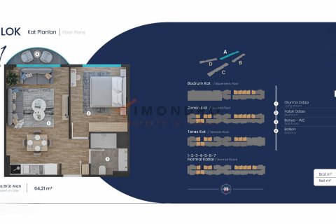 Продажа квартиры  в Пендике, Стамбуле, Турция 2+1, 96м2, №194297 – фото 20