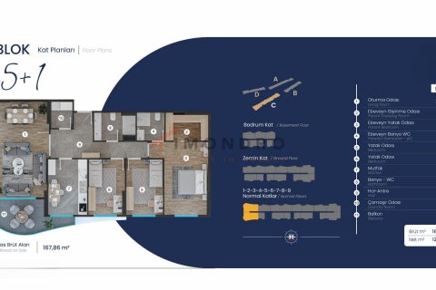 Продажа квартиры  в Пендике, Стамбуле, Турция 2+1, 96м2, №194297 – фото 23