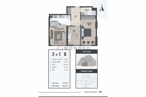 2+1 Wohnung  in Zeytinburnu, Istanbul, Türkei Nr. 194299 - 13