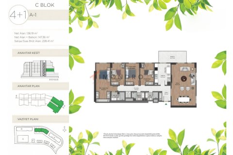 Продажа квартиры  в Сарыере, Стамбуле, Турция 5+1, 230м2, №152400 – фото 26