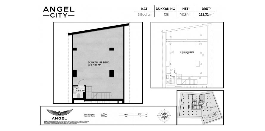 Коммерческая недвижимость в Angel City 230.66м2, Аташехир, Стамбул, Турция №189608