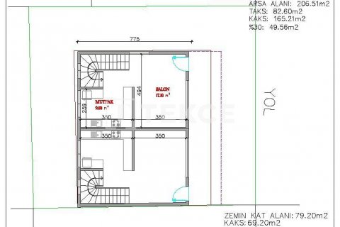 Продажа виллы  в Урле, Измире, Турция 2+1, 95м2, №210472 – фото 6