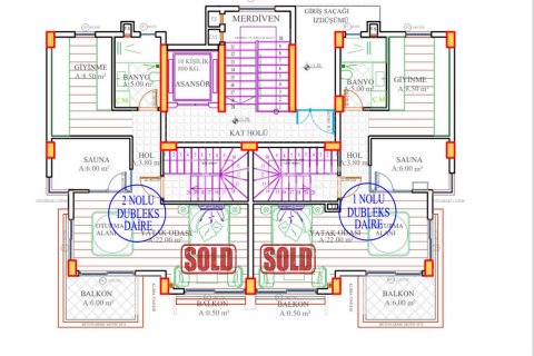 Продажа квартиры  в Аланье, Анталье, Турция 1+1, 58м2, №184805 – фото 30
