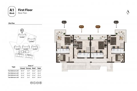 Apartment for sale  in Famagusta, Northern Cyprus, 1 bedroom, 52m2, No. 184810 – photo 17