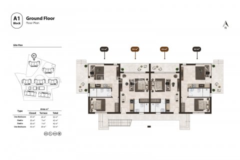 Apartment for sale  in Famagusta, Northern Cyprus, 1 bedroom, 52m2, No. 184810 – photo 16