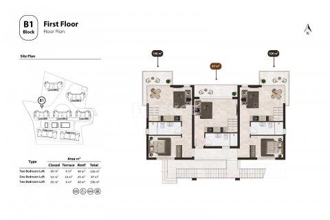 Apartment for sale  in Famagusta, Northern Cyprus, 1 bedroom, 52m2, No. 184810 – photo 25