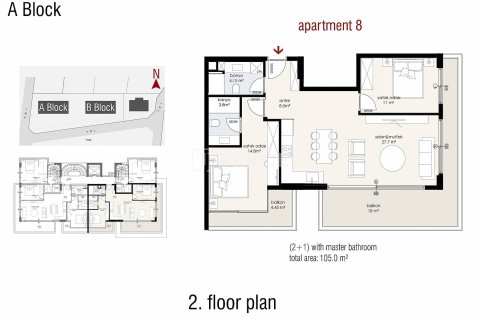 Продажа квартиры в Аланье, Анталье, Турция 2+1, 96м2, №190340 – фото 29