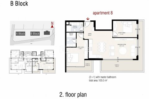 Продажа квартиры  в Аланье, Анталье, Турция 2+1, 96м2, №190340 – фото 23