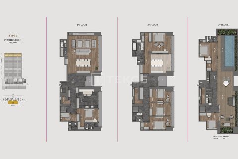 Продажа пентхауса в Стамбуле, Турция 8+1, 765м2, №190337 – фото 4