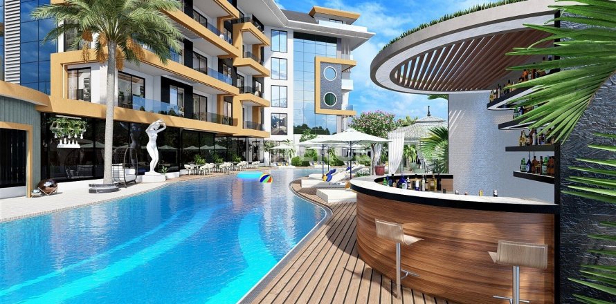 1+1 Lejlighed  i Alanya, Antalya, Tyrkiet Nr. 148163