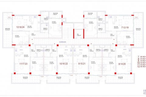 Продажа квартиры  в Аланье, Анталье, Турция 2 комн., 66м2, №210119 – фото 13