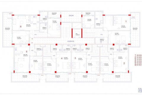 Продажа квартиры  в Аланье, Анталье, Турция 2 комн., 66м2, №210119 – фото 17