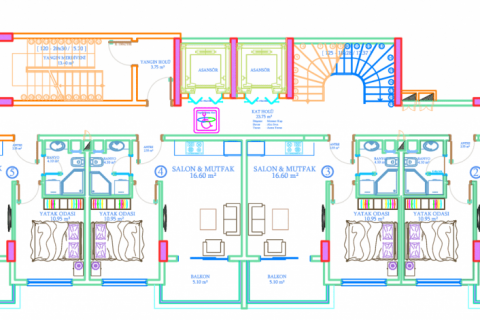 Takvåning i Avsallar, Antalya, Turkiet Nr. 210115 - 17