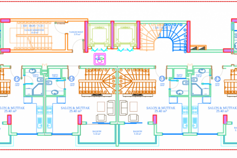 Takvåning i Avsallar, Antalya, Turkiet Nr. 210115 - 15