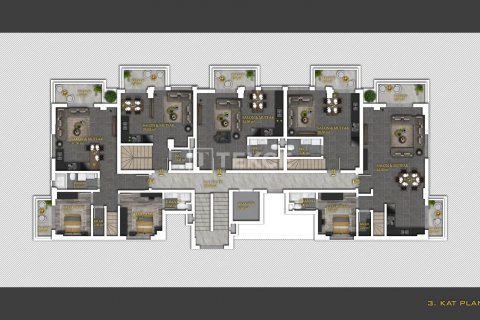 Dubleks daire  4+1  Alanya, Antalya, Türkiye №210374 - 17