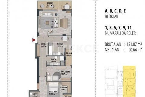 Продажа квартиры  в Анталье, Турция 2+1, 121м2, №192057 – фото 25